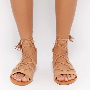 Forever 21 Faux Suede Gladiator Sandals